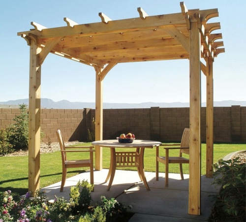 comment fixer une pergola en bois